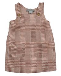Růžovo-bílé kostkované šaty Primark