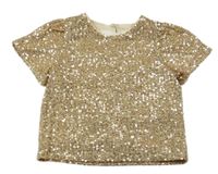 Zlaté tylové slavnostní tričko St. Bernard