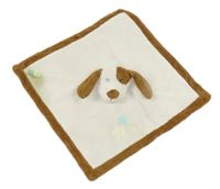 Smetanovo-hnědý plyšový usínáček s pejskem 