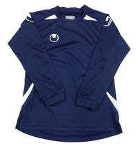 Tmavomodro-modro-bílé funkční sportovní triko uhlsport