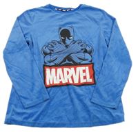 Modrá plyšová pyžamová mikina s Černým Panterem PRIMARK