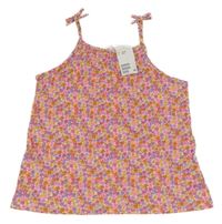 Nové - bílo-kytičkovaný top H&M