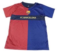 Safírovo-vínovo-tmavomodrý sportovní fotbalový dres FC Barcelona