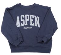 Tmavomodrá mikina s nápisem H&M