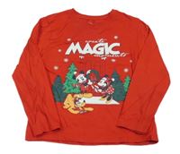 Červené triko s Mickeym a přáteli Primark