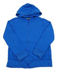 Modrá propínací mikina s kapucí Lands'End