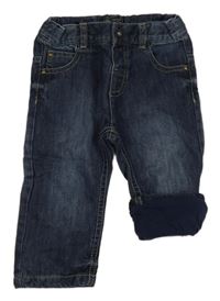 Tmavomodré podšité rifle