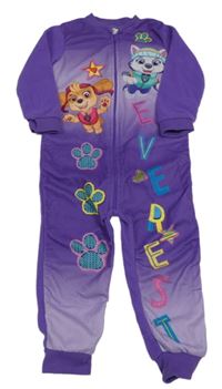 Fialový fleecový overal s Everest a Skye Nickelodeon