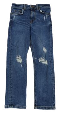 Modré skinny rifle s prošoupáním River Island