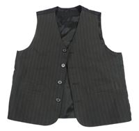 Antracitová pruhovaná slavnostní vesta