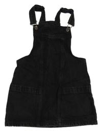 Černé riflové laclové šaty Dunnes