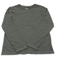 Tmavošedé melírované triko H&M