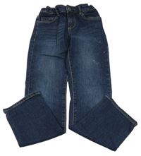 Tmavomodré slim rifle Okaidi