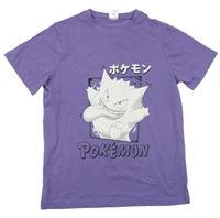 Fialové tričko s Gengarem - Pokémon George