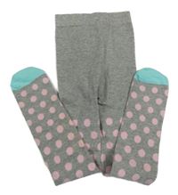 Šedé melírované puntíkaté punčocháče M&S
