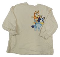 Béžová oversize mikina s Bluey a Bingem Next