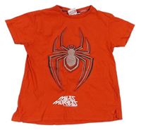Červené tričko s pavoukem - Spiderman zn. Marvel