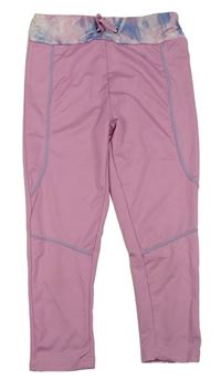 Světlerůžové sportovní crop legíny Primark