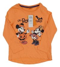 Nové - oranžové triko s Minnie a Mickeym Pep&Co