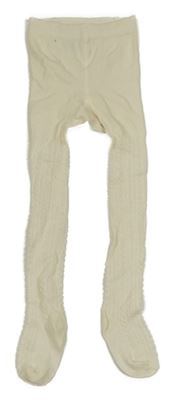 Smetanové vzorované punčocháče H&M