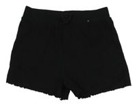 Černé žebrované kraťasy Primark