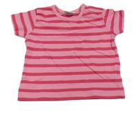 Růžové pruhované tričko Papagino