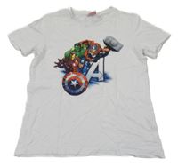 Bílé tričko s Marvel 