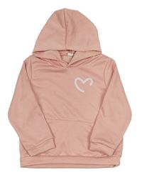 Růžová mikina se srdcem a kapucí zn. Shein
