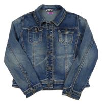 Tmavomodrá riflová bunda 