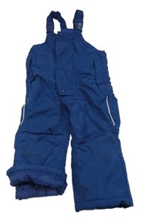 Tmavomodré šusťákové laclové oteplovačky Impidimpi