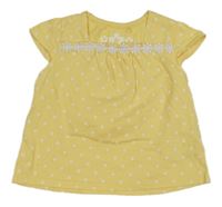 Žluté květované tričko George
