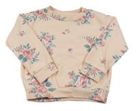 Světlemodrá květovaná mikina Nutmeg