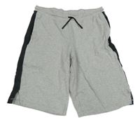 Šedo-černé teplákové kraťasy Decathlon