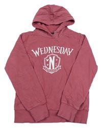 Růžová mikina s kapucí - Wednesday Yigga
