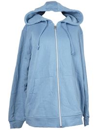 Dámská světlemodrá propínací mikina s kapucí Primark