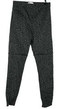 Dámské šedo-černé vzorované džegíny zn. M&S