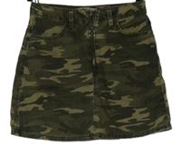 Dámská army riflová sukně Denim 