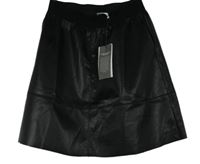 Nové - Dámská černá koženková sukně Kaffe 