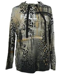 Dámská béžovo-černá vzorovaná mikina Monari 