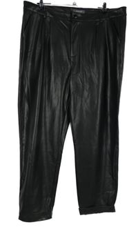 Dámské černé koženkové kalhoty Primark 