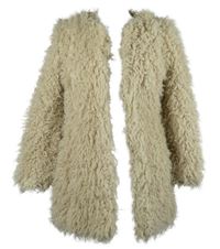 Dámský béžový chlupatý cardigán Zara 