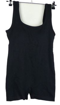 Dámský černý elastický kraťasový overal Primark 