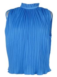 Dámská světlemodrá plisovaná crop halenka Zara 