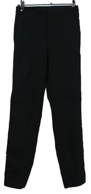 Dámské černé kalhoty s bílými pruhy Zara 