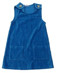 Modré žebrované sametové šaty M&Co.