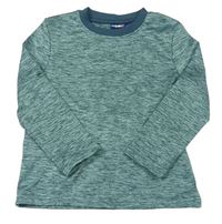 Smaragdové melírované sportovní triko Lupilu