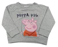 Šedá mikina s Peppa pig