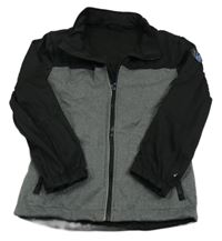Černo-šedá softshellová bunda 