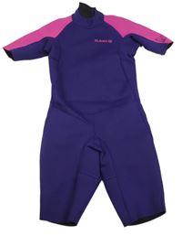 Fialovo-růžožvý neopren s nápisem 