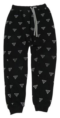 Černé tepláky s logem Guess